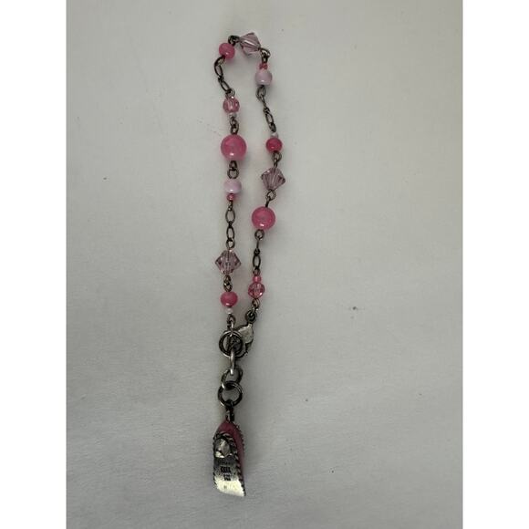 00s Anna Sui High-Heel Shoe Charm Bracelet - Picture 1 of 4